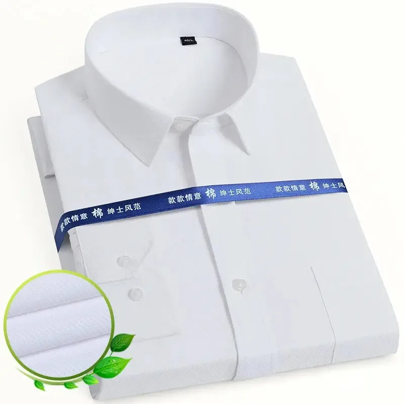Men's Classic Long Sleeve Solid/striped Basic Dress Shirts