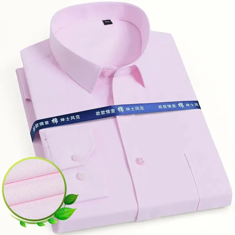 Men's Classic Long Sleeve Solid/striped Basic Dress Shirts