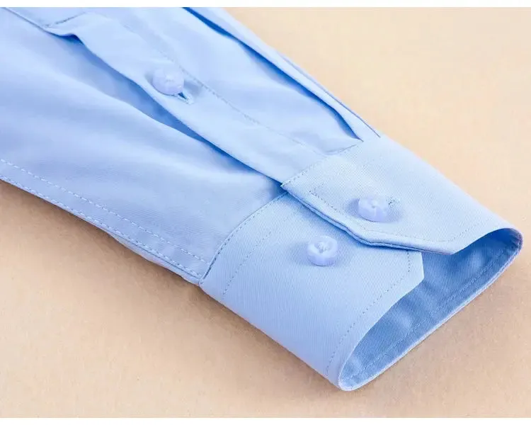 Men's Classic Long Sleeve Solid/striped Basic Dress Shirts