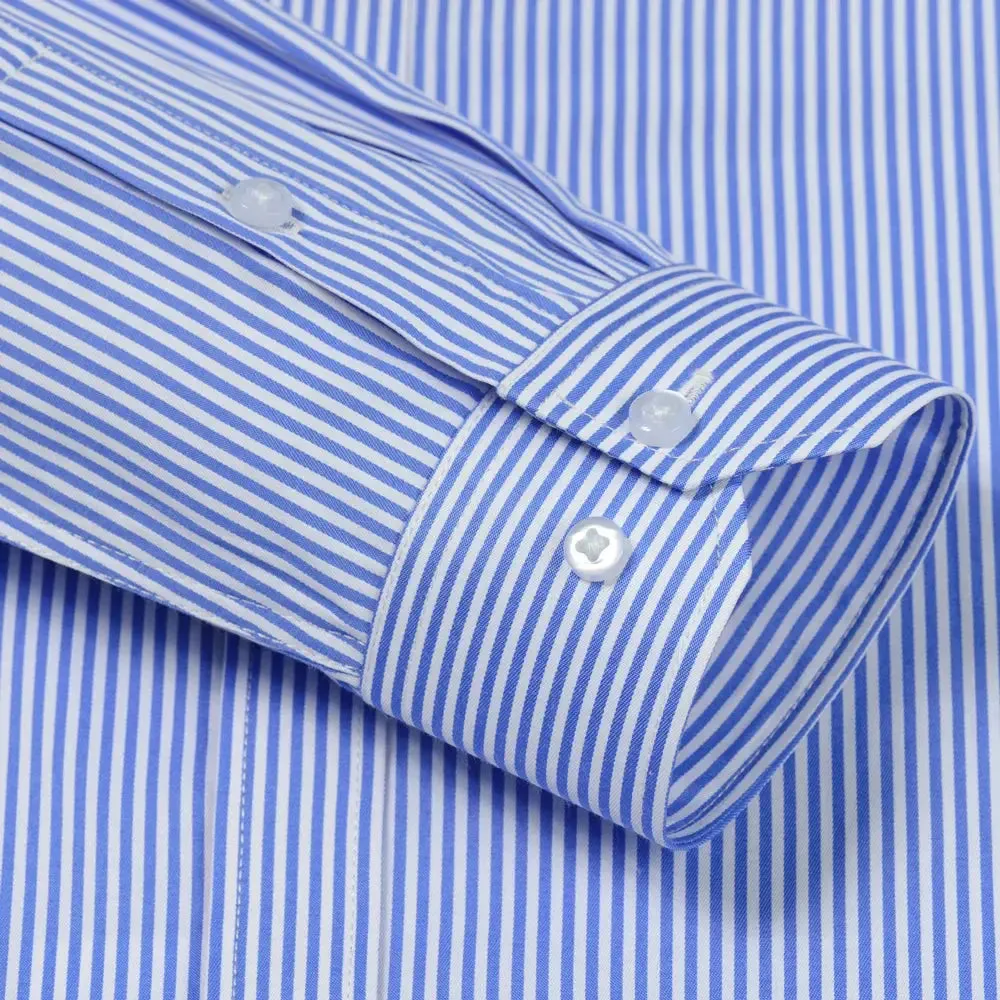 Men's Classic Long Sleeve Solid/striped Basic Dress Shirts