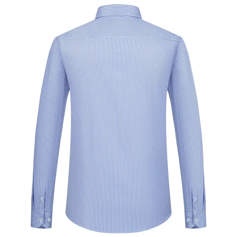 Men's Classic Long Sleeve Solid/striped Basic Dress Shirts
