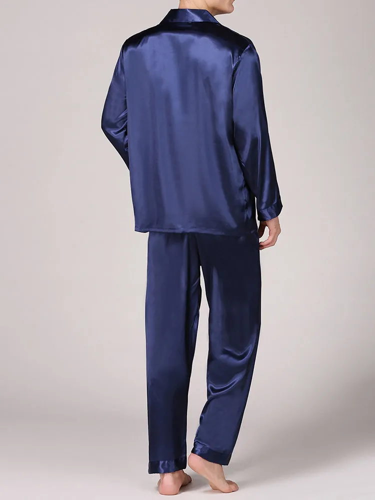 Men's Classic Satin Pajama Set Sleepwear