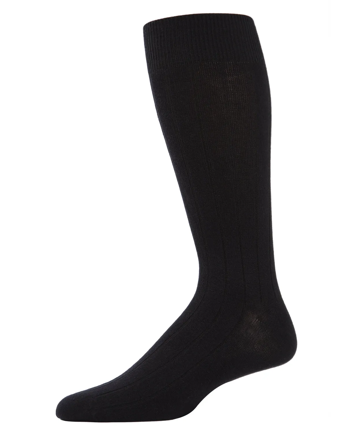 Men's Classic Wide Ribbed Crew Socks 3-Pack
