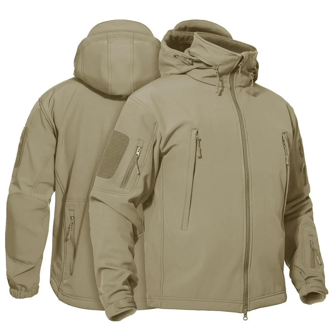 Men's Combat Airsoft Softshell Fleece Army Coat