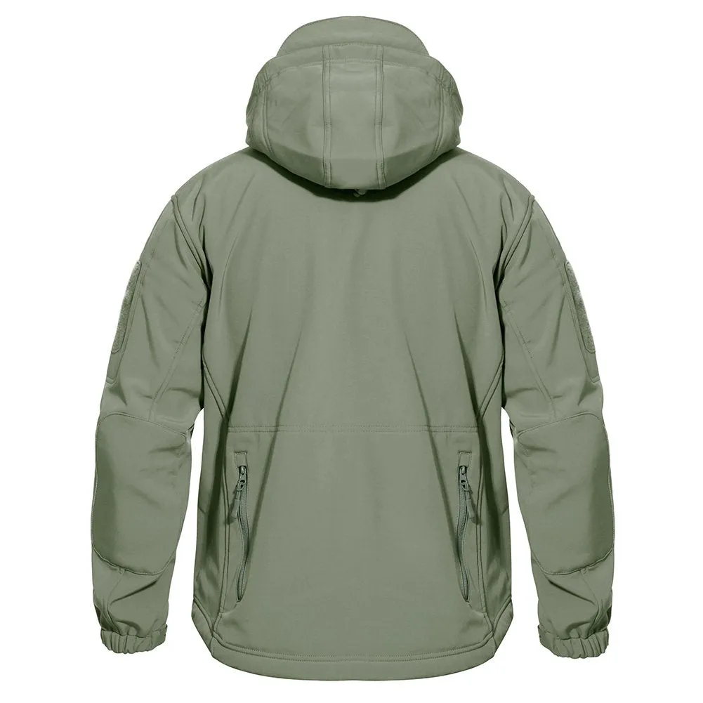 Men's Combat Airsoft Softshell Fleece Army Coat