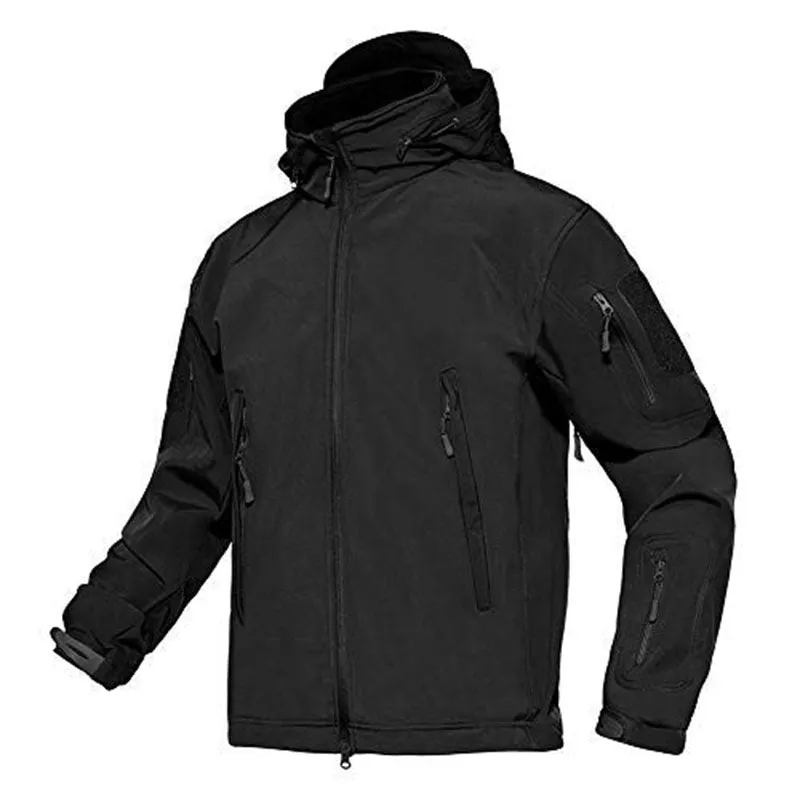 Men's Combat Airsoft Softshell Fleece Army Coat