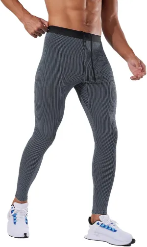 Men's Compression Pants Athletic Tight,Leggings Base Layer Bottoms for Running Workout Sports Basketball with Pocket