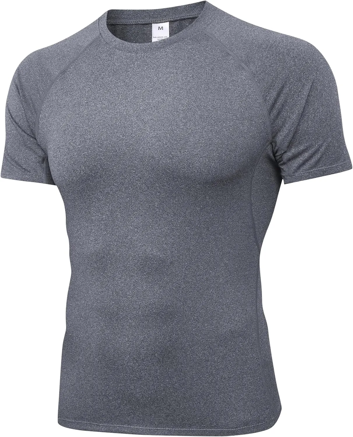 Men's Compression Shirts Short Sleeve Athletic Tops Cool Dry Running Undershirts Baselayer Sports Gym T-Shirt