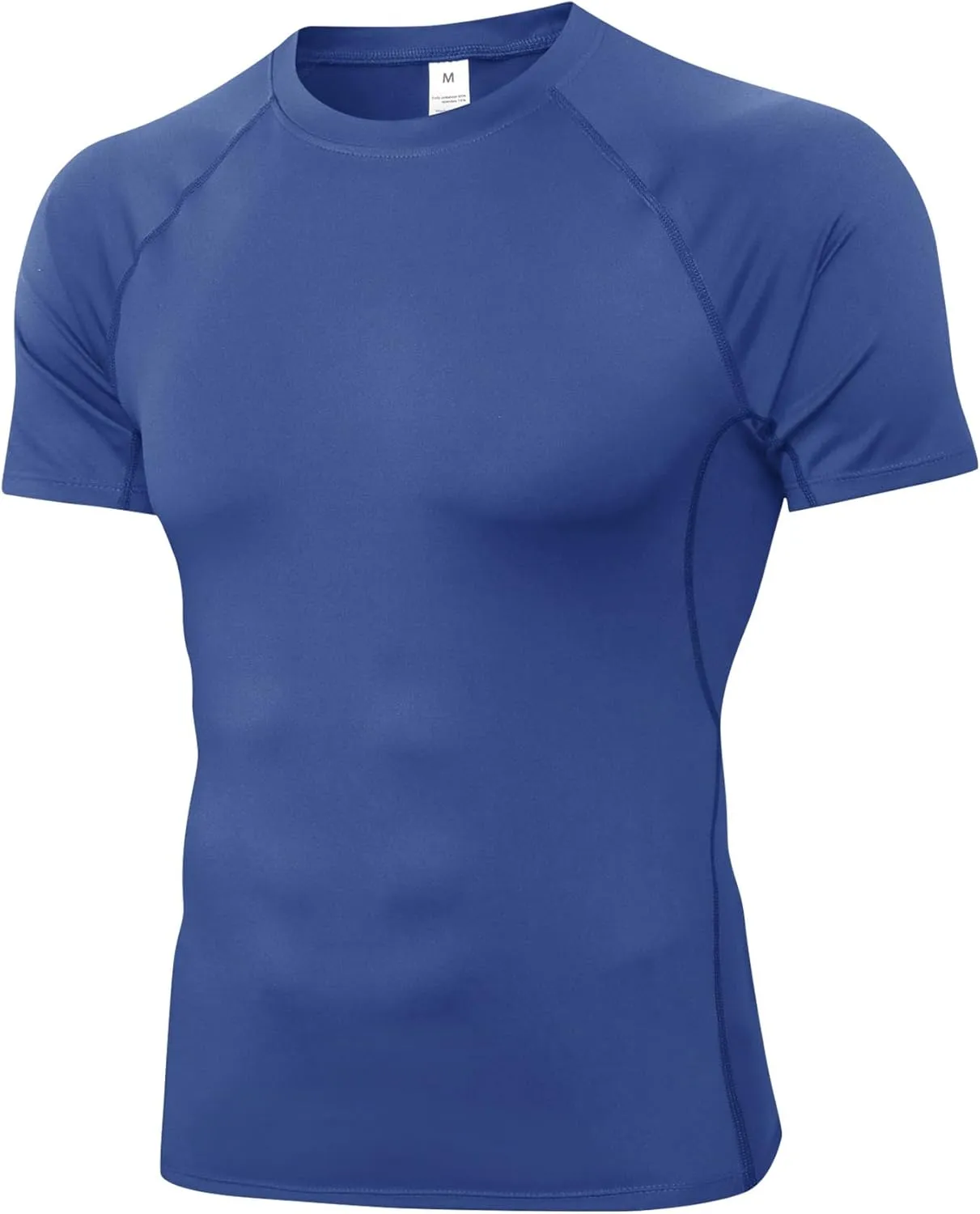 Men's Compression Shirts Short Sleeve Athletic Tops Cool Dry Running Undershirts Baselayer Sports Gym T-Shirt