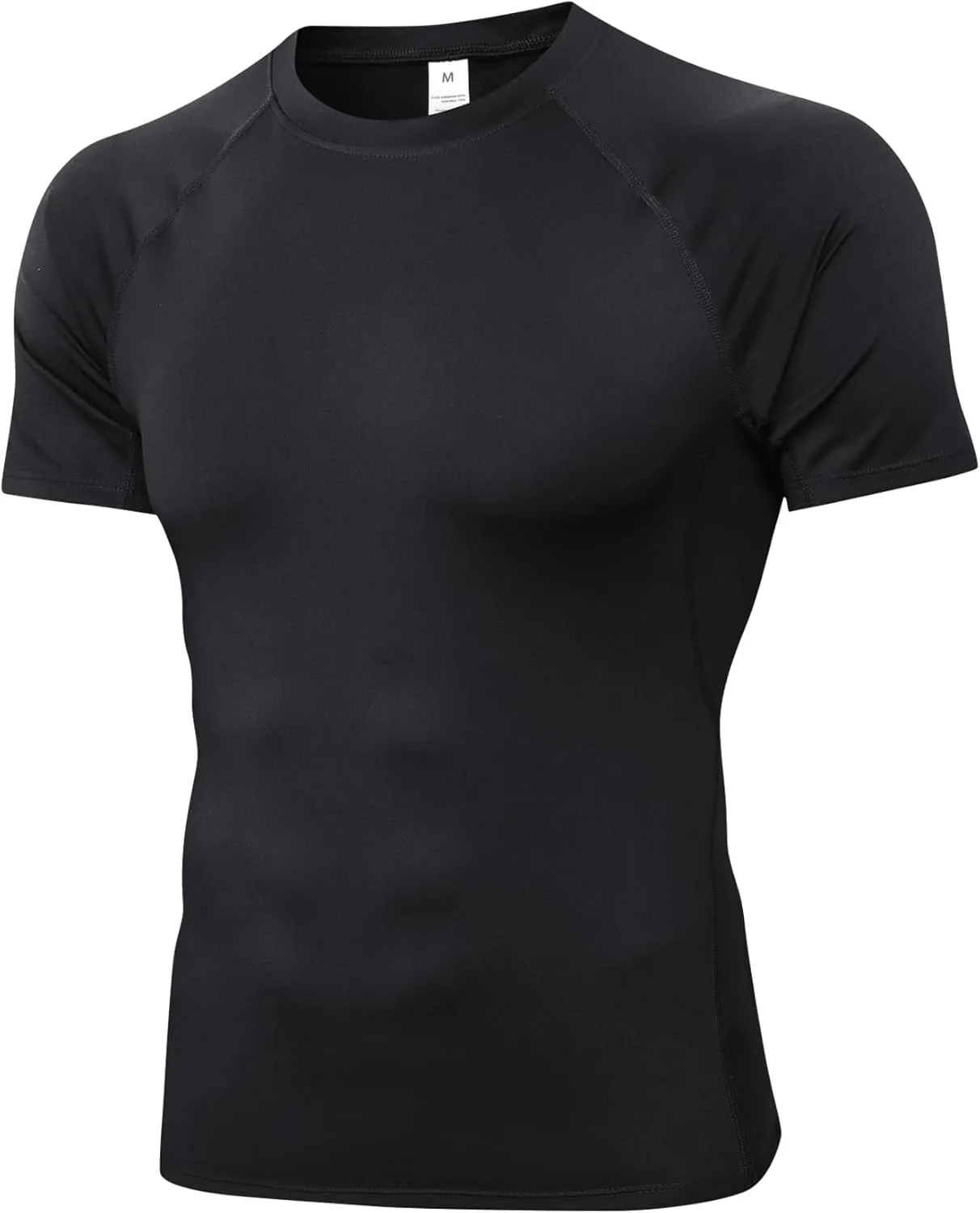 Men's Compression Shirts Short Sleeve Athletic Tops Cool Dry Running Undershirts Baselayer Sports Gym T-Shirt