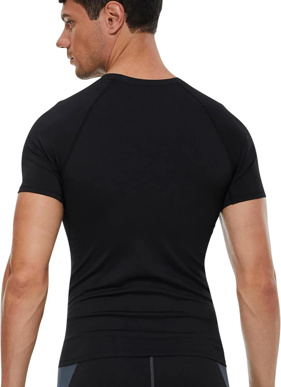 Men's Compression Shirts Short Sleeve Athletic Tops Cool Dry Running Undershirts Baselayer Sports Gym T-Shirt
