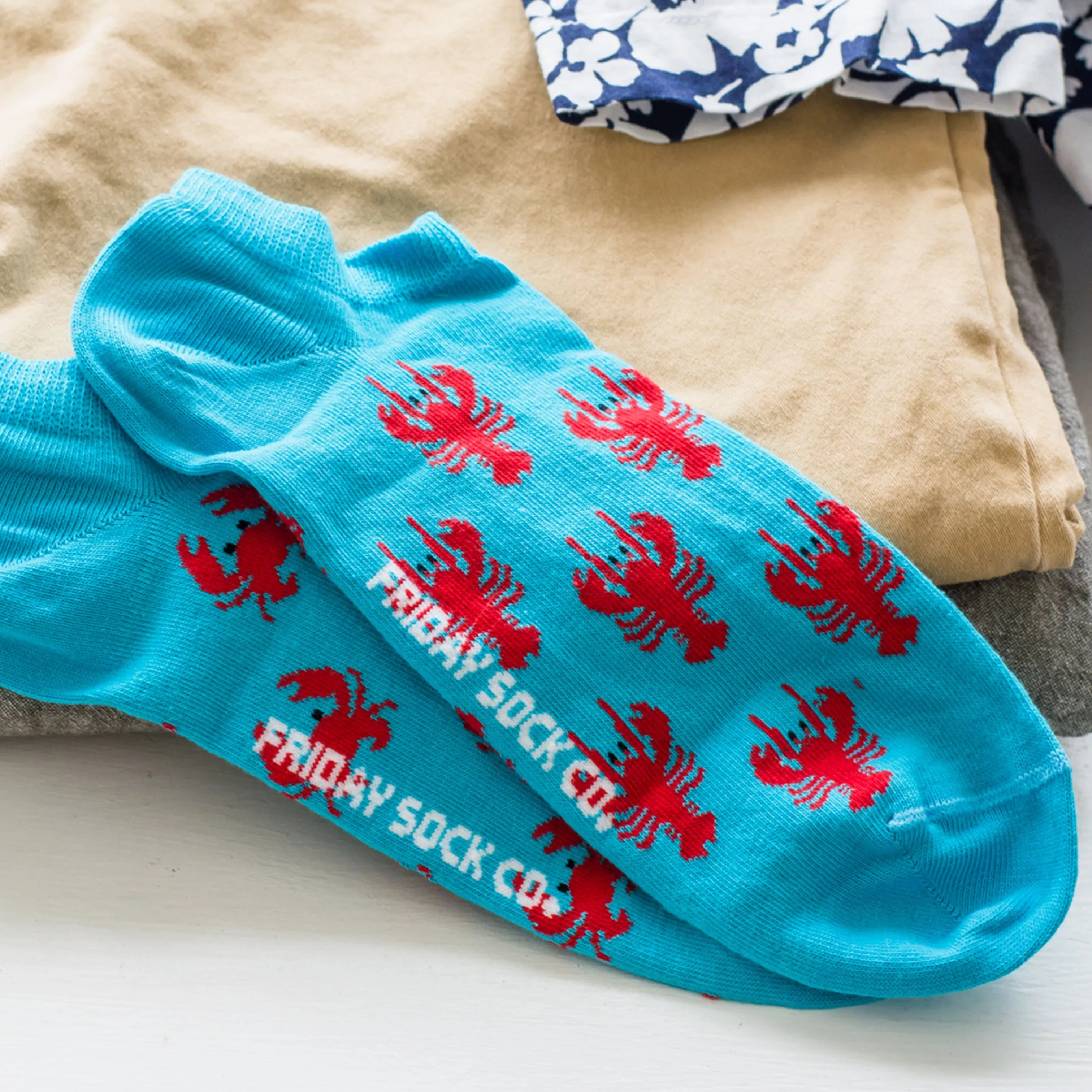 Men's Crab & Lobster Ankle Socks