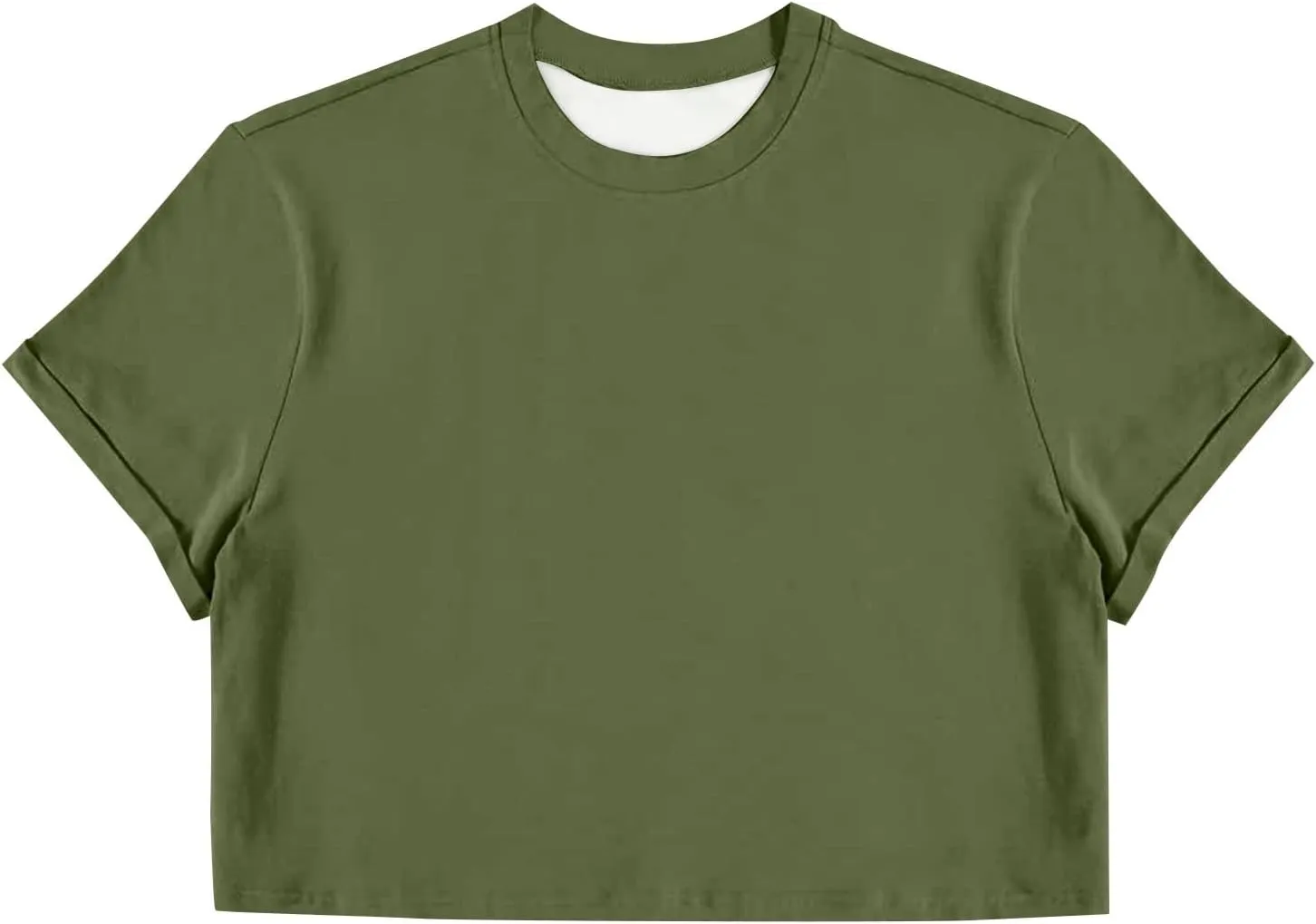Mens Crop Tops Basic Short Sleeve Round Neck Casual Pullovers Summer Sexy Gay Tee Tops Hot Shirts