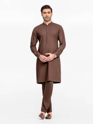 Men's Dark Brown Kurta Pajama - EMTKPT24-006