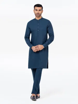 Men's Dark Ocean Kurta Pajama - EMTKPT24-012