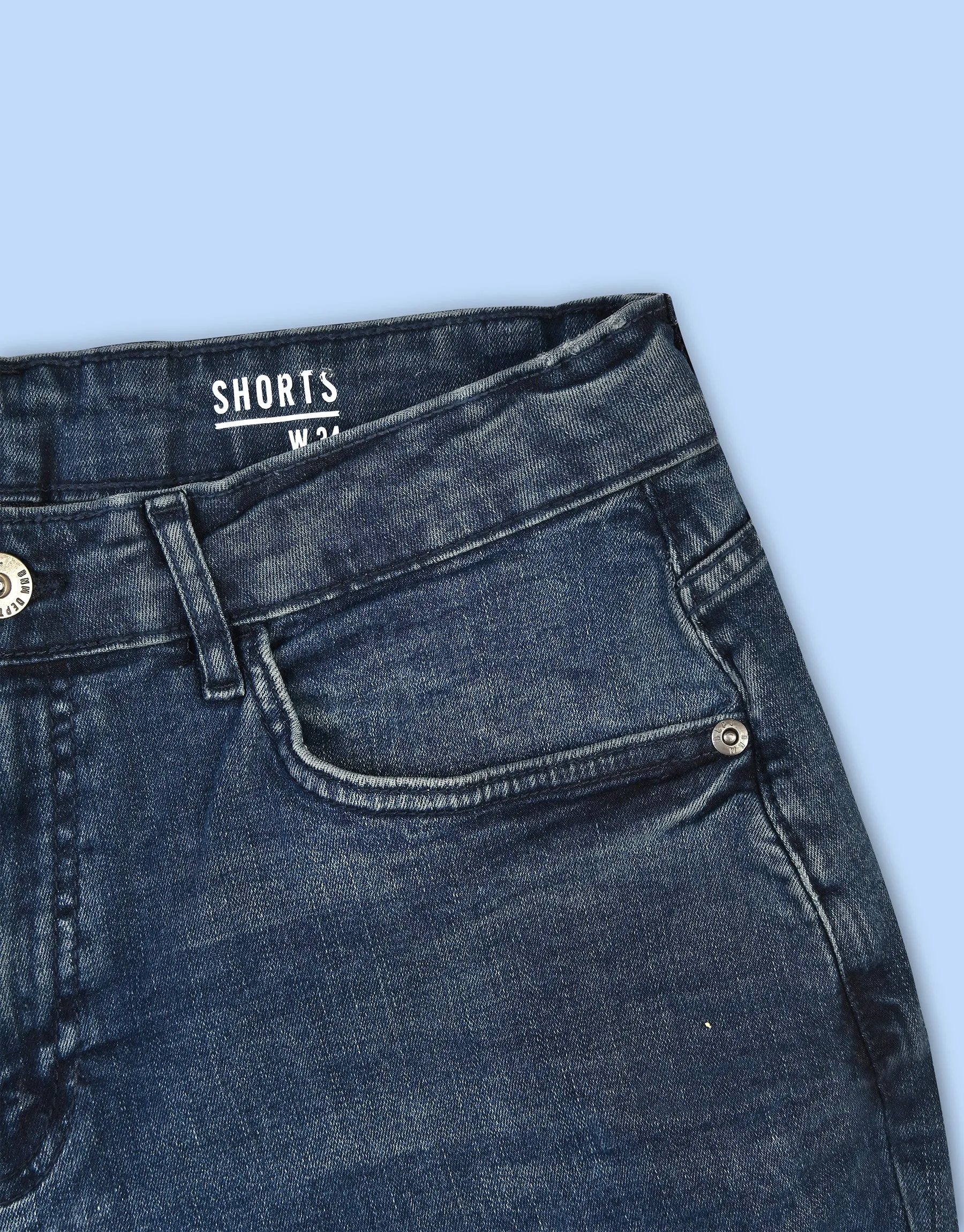 Men's Denim Shorts - OVER DYE