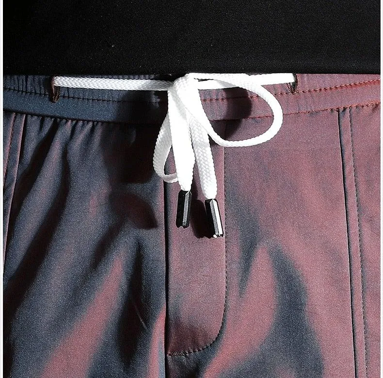 Men's Designer Color Reflective Cargo Pants
