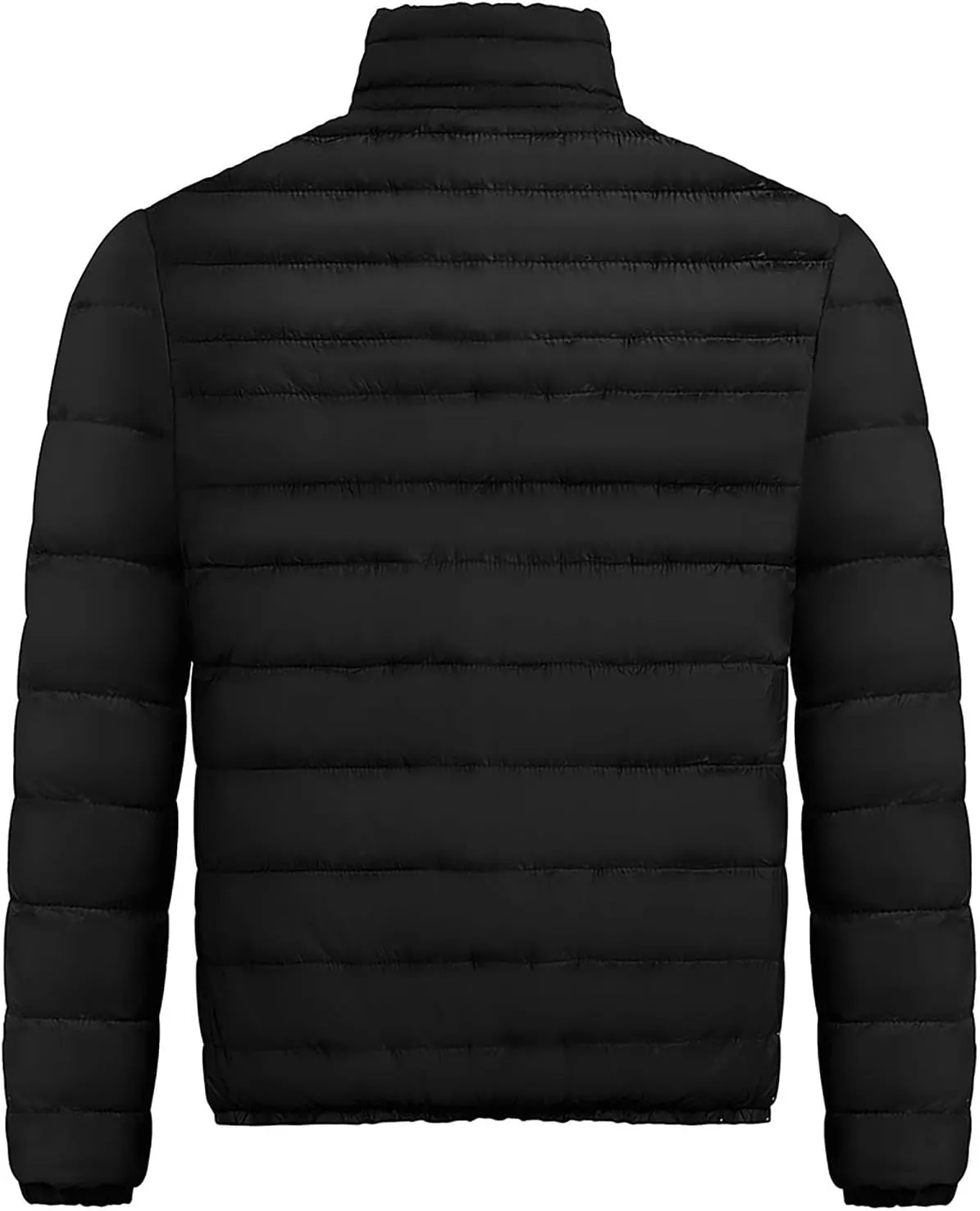 Men'S Down Jackets & Coats Zip Up With Hood Heated Plain Winter Jackets Thick Thermal Windproof Outwear