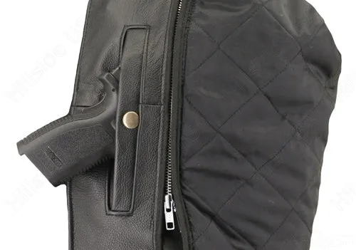 Men's Full Belted Cowhide Biker Jacket
