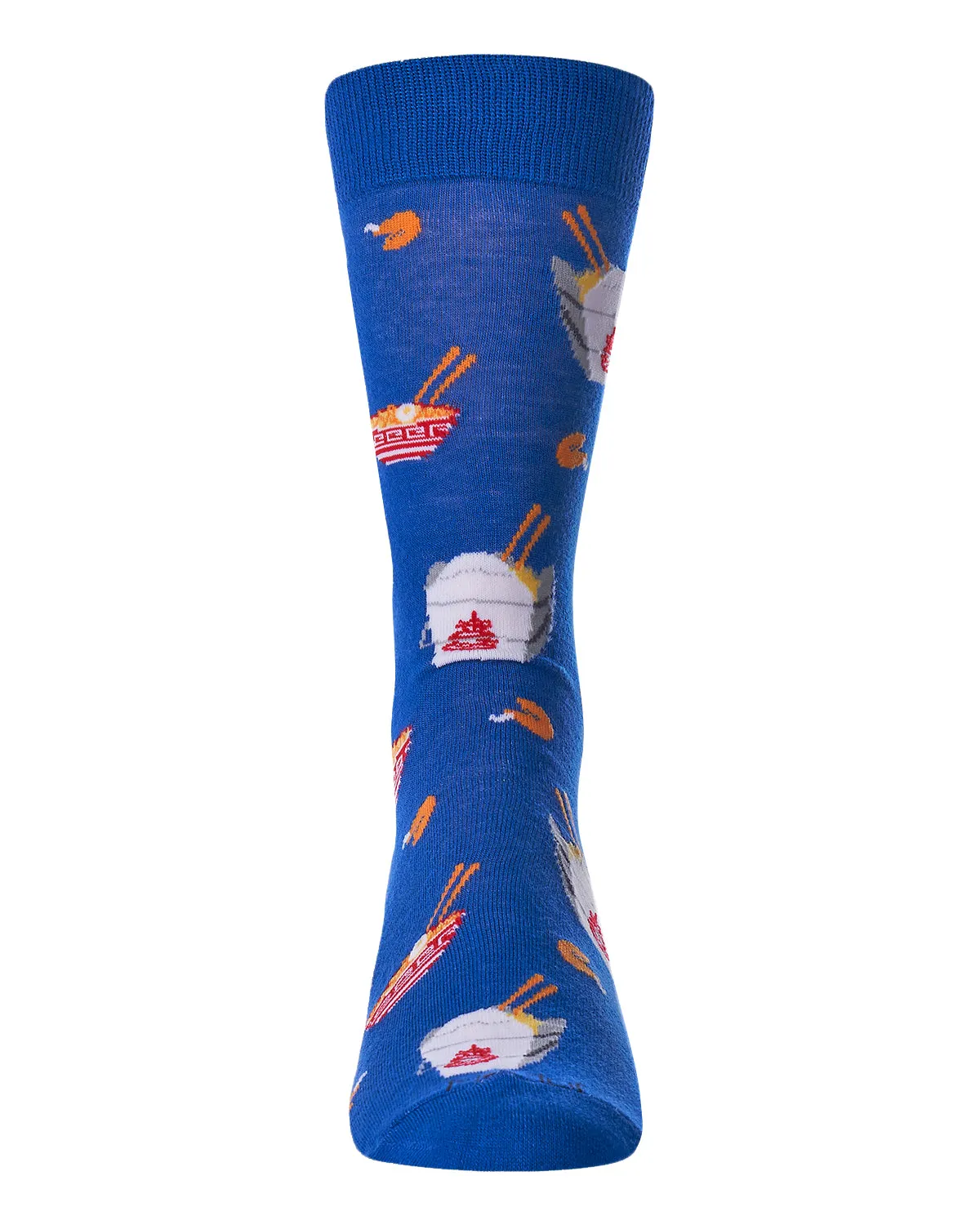 Men's Let’s Order Takeout Bamboo Blend Novelty Crew Sock
