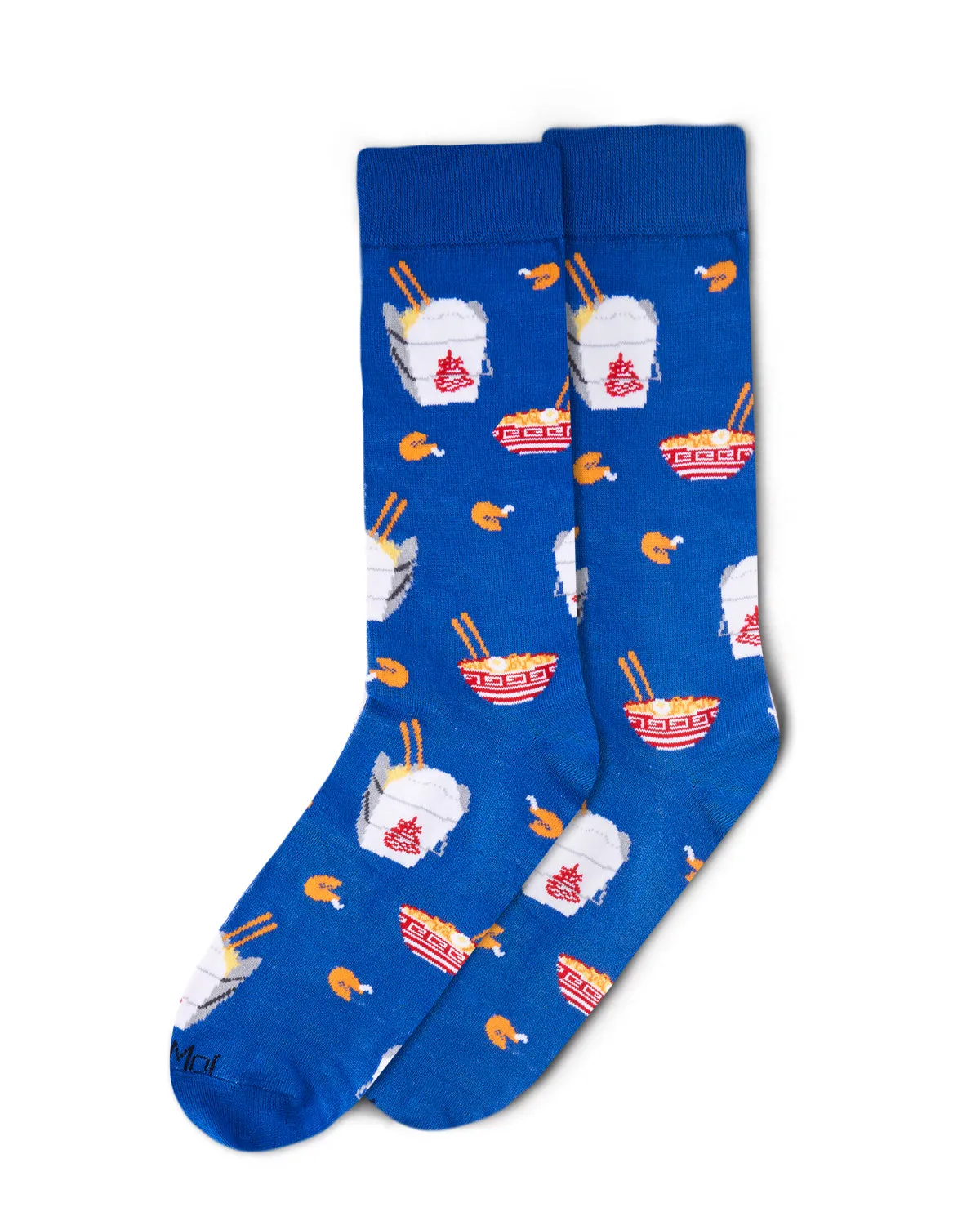 Men's Let’s Order Takeout Bamboo Blend Novelty Crew Sock