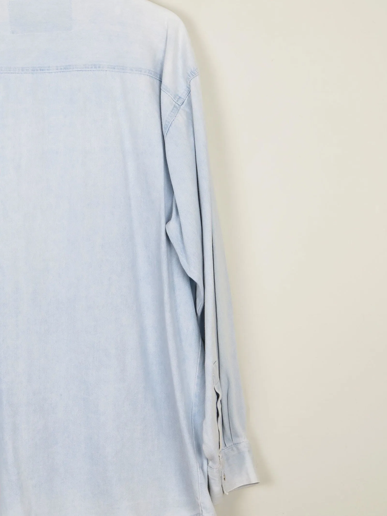 Men's Light Denim Vintage Shirt M Relaxed Fit