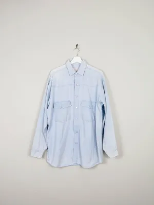 Men's Light Denim Vintage Shirt M Relaxed Fit