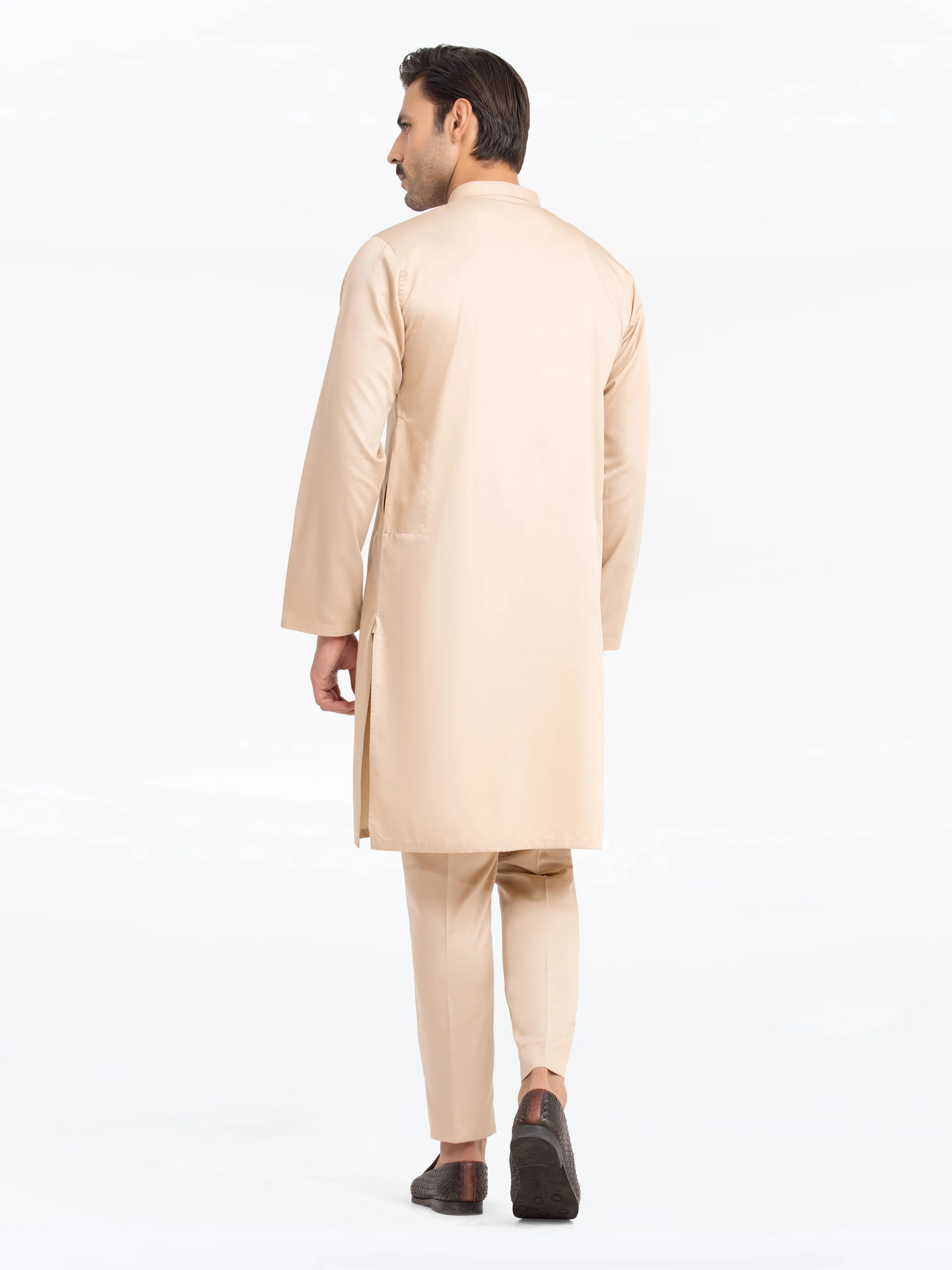 Men's Light Fawn Kurta Pajama - EMTKPT24-047