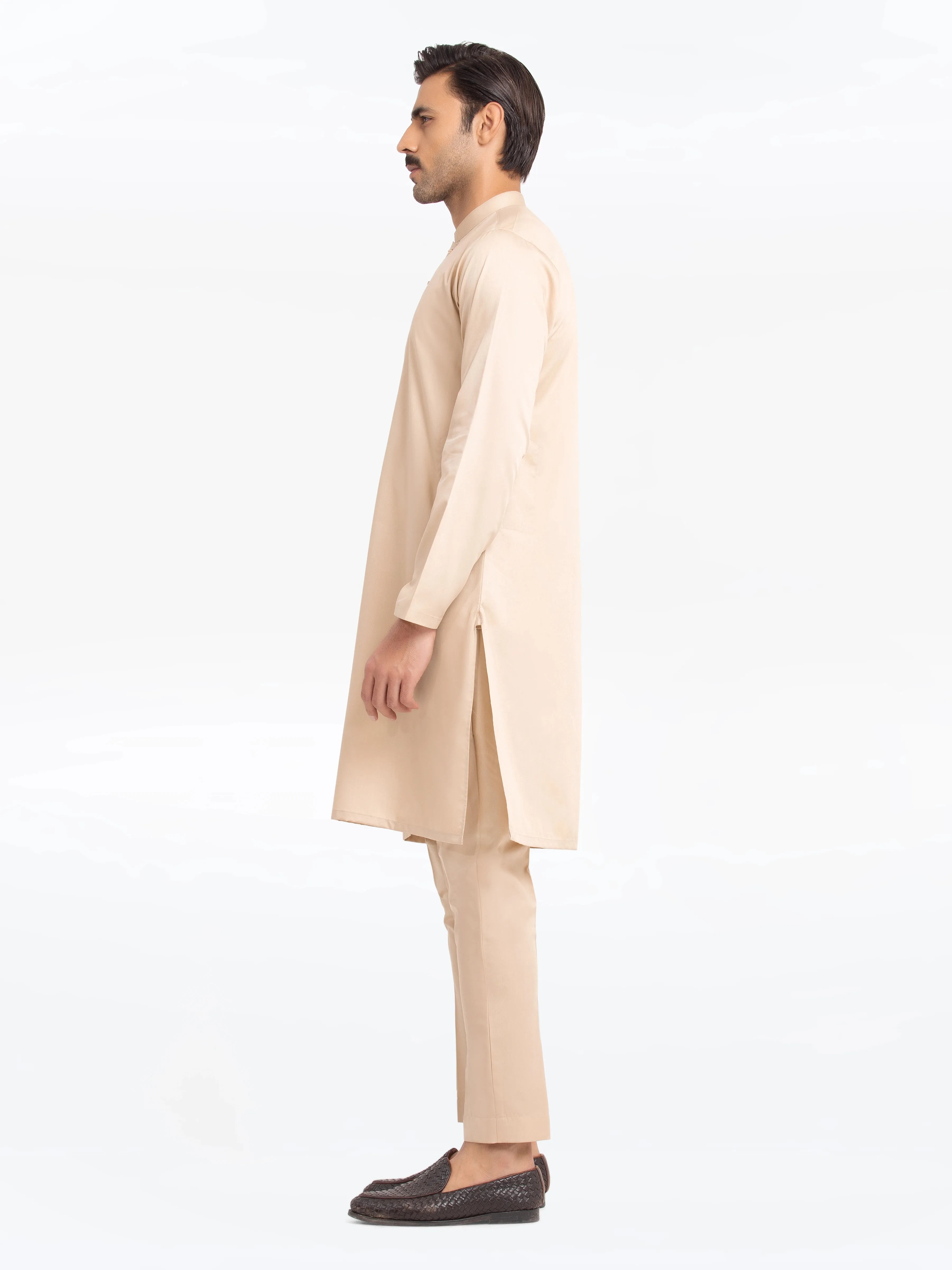 Men's Light Fawn Kurta Pajama - EMTKPT24-047