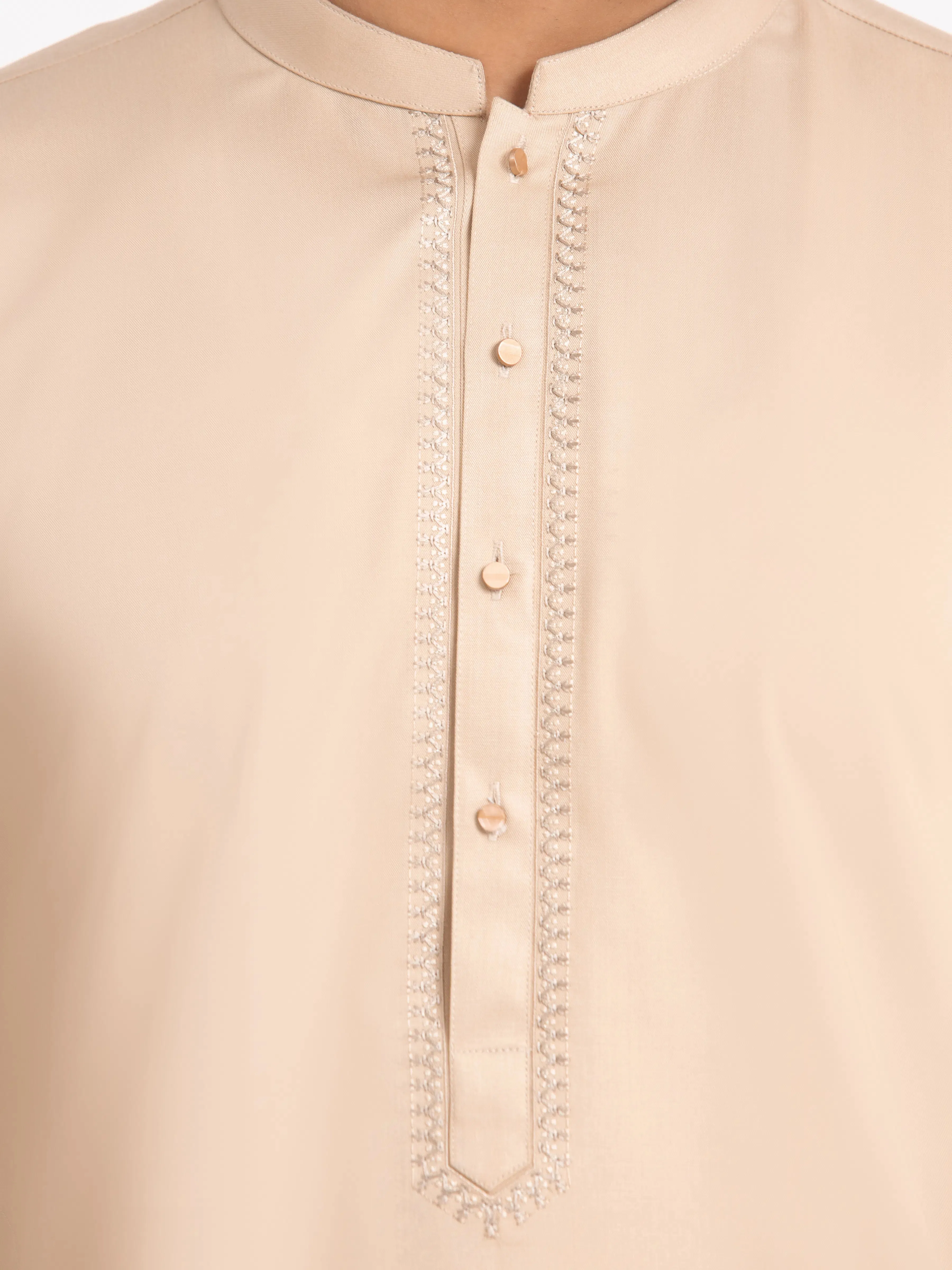 Men's Light Fawn Kurta Pajama - EMTKPT24-047