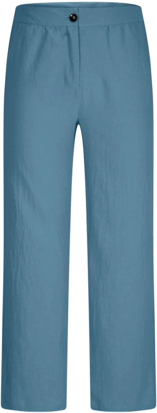 Men's Linen Pants Casual Loose Fit Elastic Waist Drawstring Straight Leg Summer Beach Yoga Long Trousers