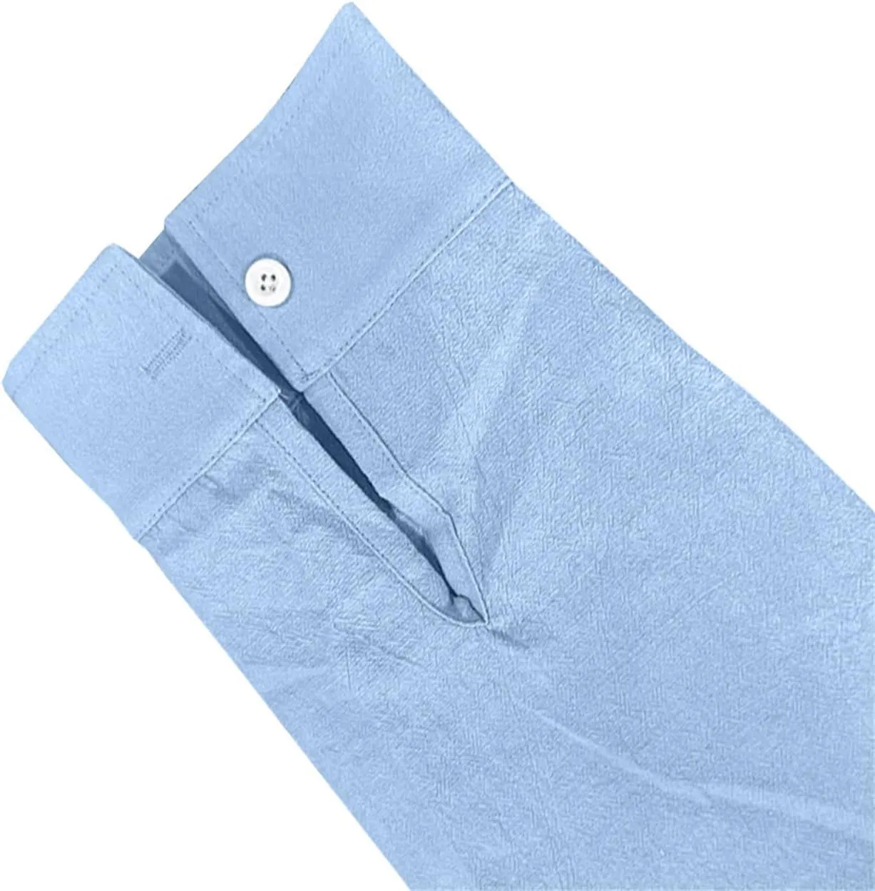 Mens Linen Shirts Breathable Beach Shirt Long Sleeve Button Up Casual Summer Tops Banded Collar Vacation Trendy Tees