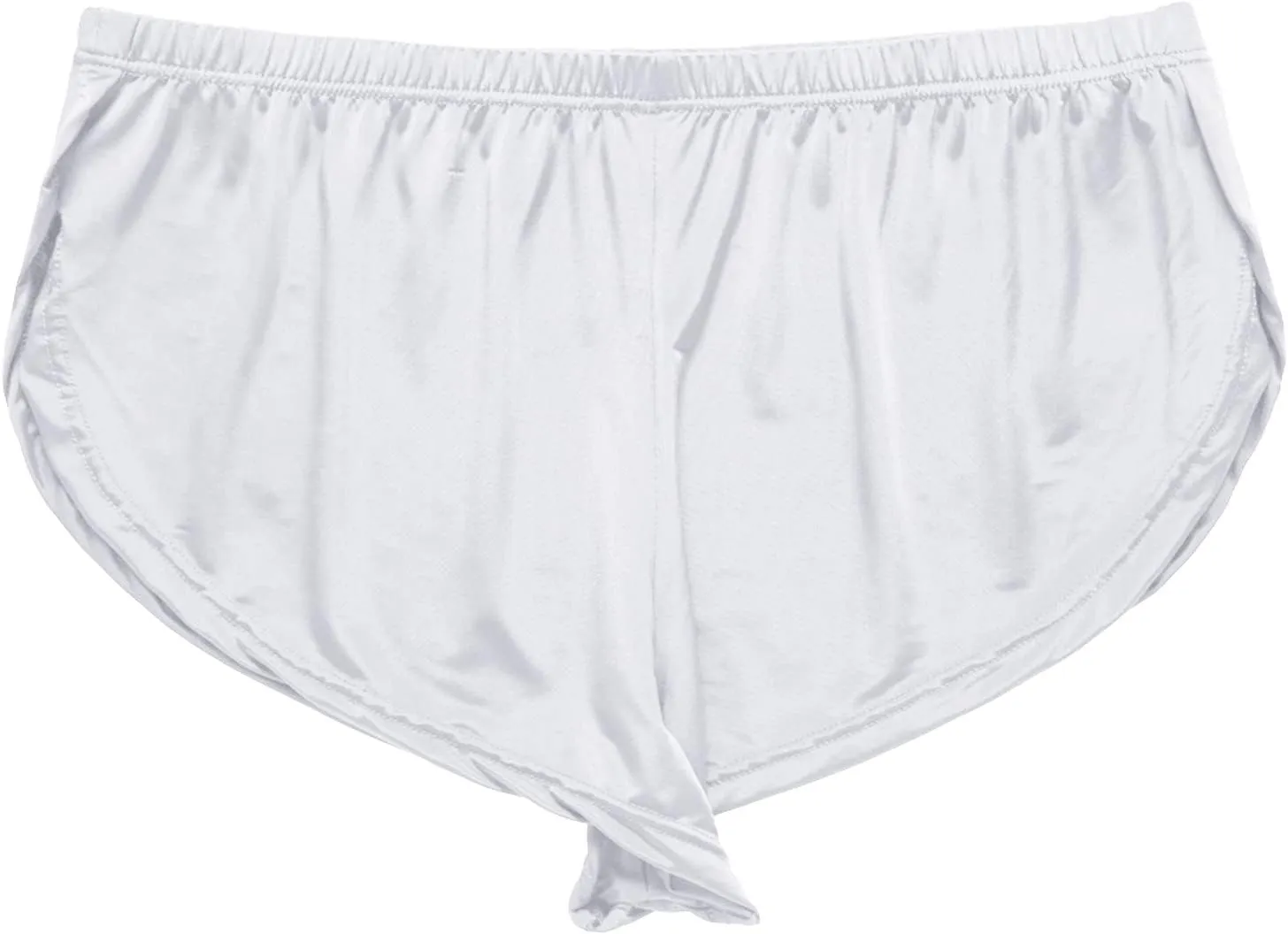 Men's Low Waist Smooth Boxer Shorts Elastic Breathable Underwear Comfortable Solid Boxer Briefs