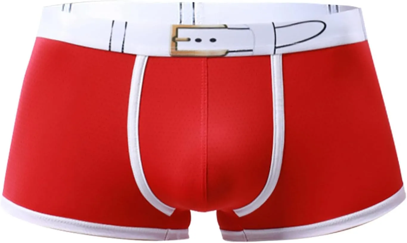 Mens Mesh Underwear Seamless Thin Breathable Low Waisted Mini Underwear 3D Printed Waistband Stretch Comfort Cool Soft Trunks