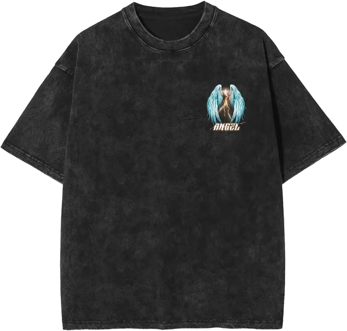 Men's Oversized T Shirts Cotton Heavyweight Graffiti Hip Hop Style Streetwear Tee Shirt Unisex Printed Tshirts