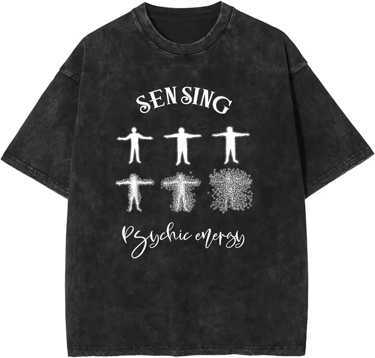 Men's Oversized T Shirts Cotton Heavyweight Graffiti Hip Hop Style Streetwear Tee Shirt Unisex Printed Tshirts