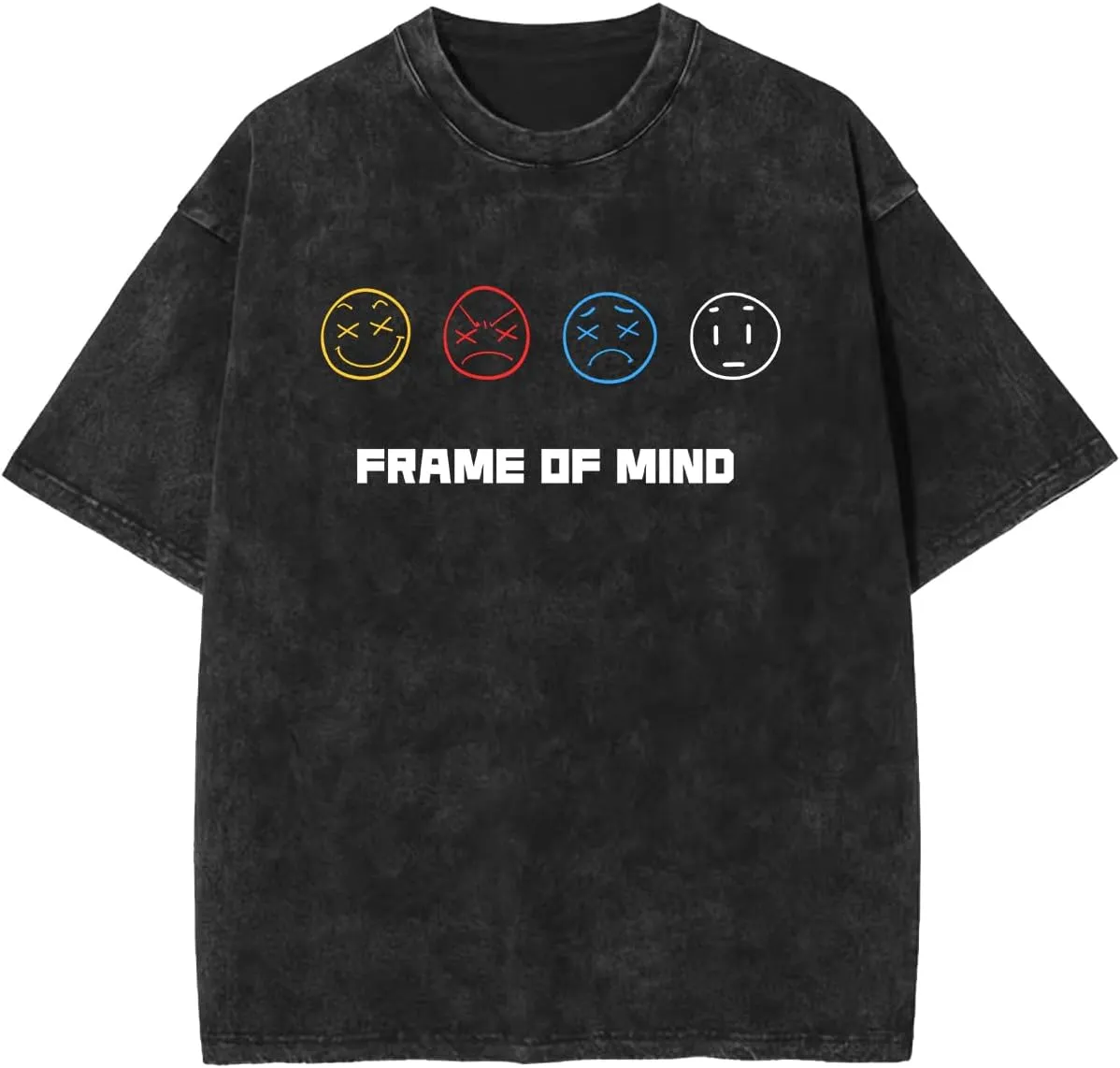 Men's Oversized T Shirts Cotton Heavyweight Graffiti Hip Hop Style Streetwear Tee Shirt Unisex Printed Tshirts