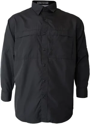 Men's Pescador Polyester Fishing Shirt Long Sleeves, Wicking Fabric Sun Protection Casual Button Down Shirts