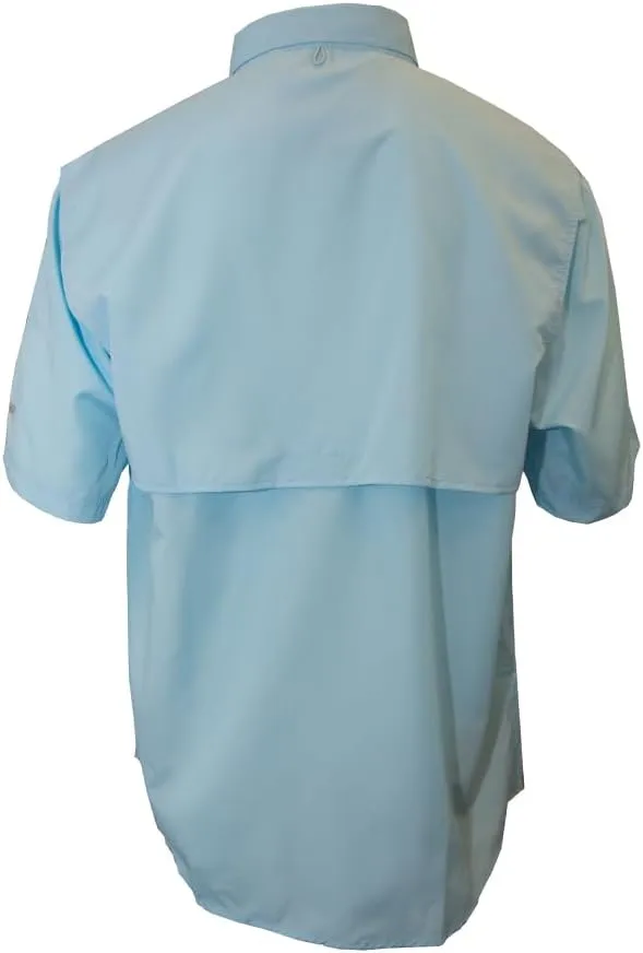 Men's Pescador Polyester Fishing Shirt Long Sleeves, Wicking Fabric Sun Protection Casual Button Down Shirts