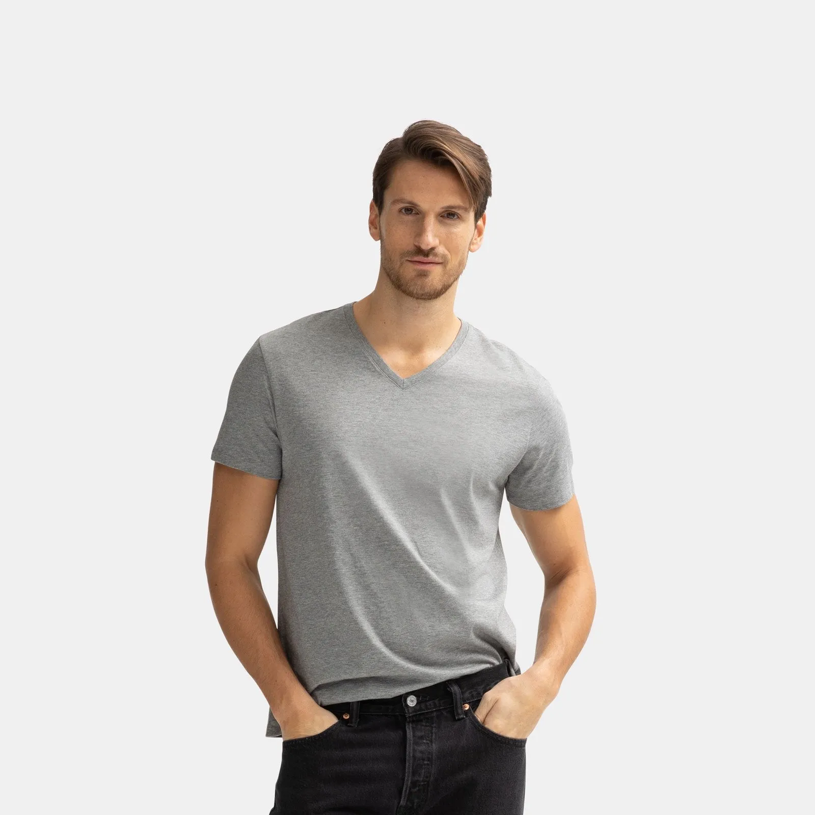 Men's Pima Cotton V-Neck T-Shirt 3-Pack