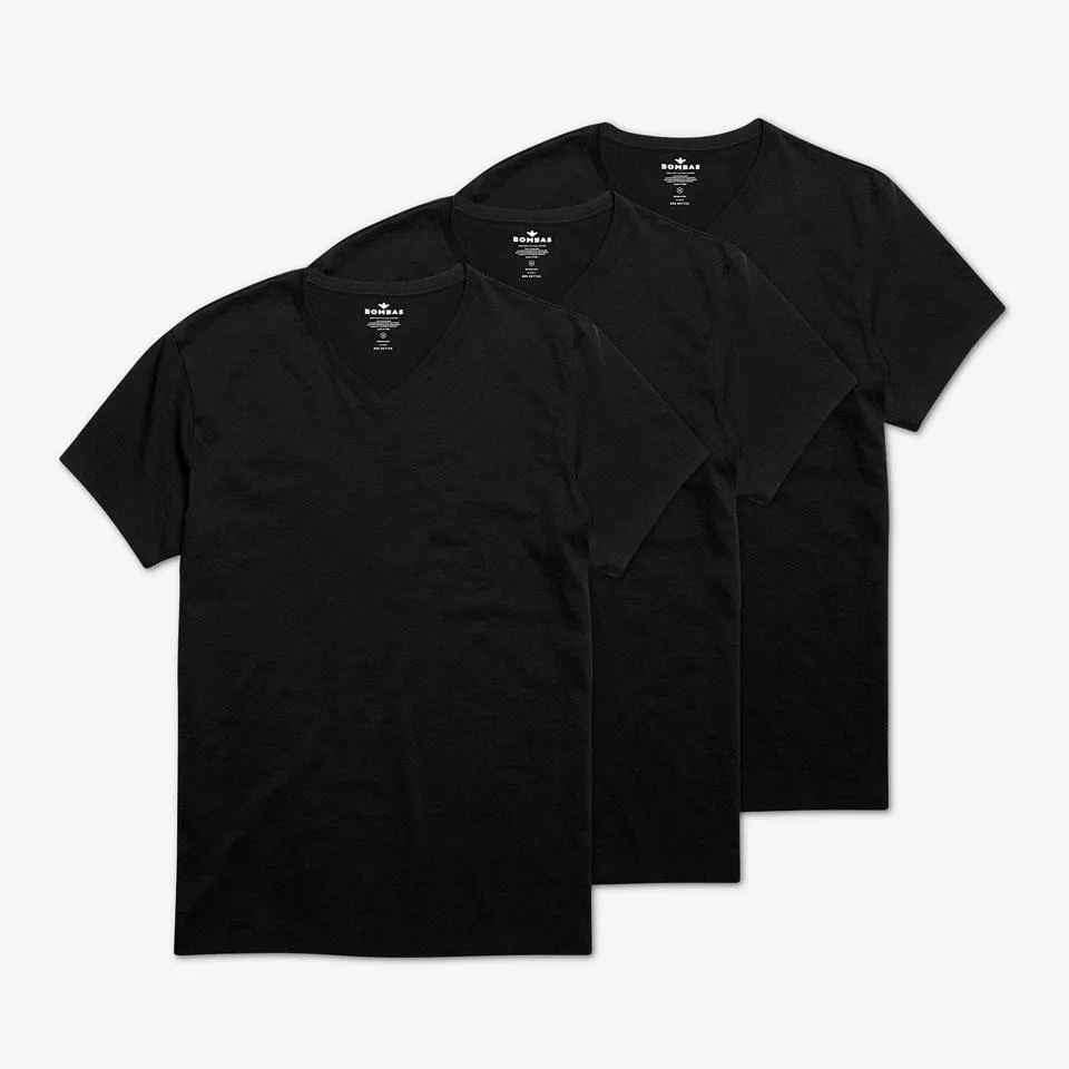 Men's Pima Cotton V-Neck T-Shirt 3-Pack