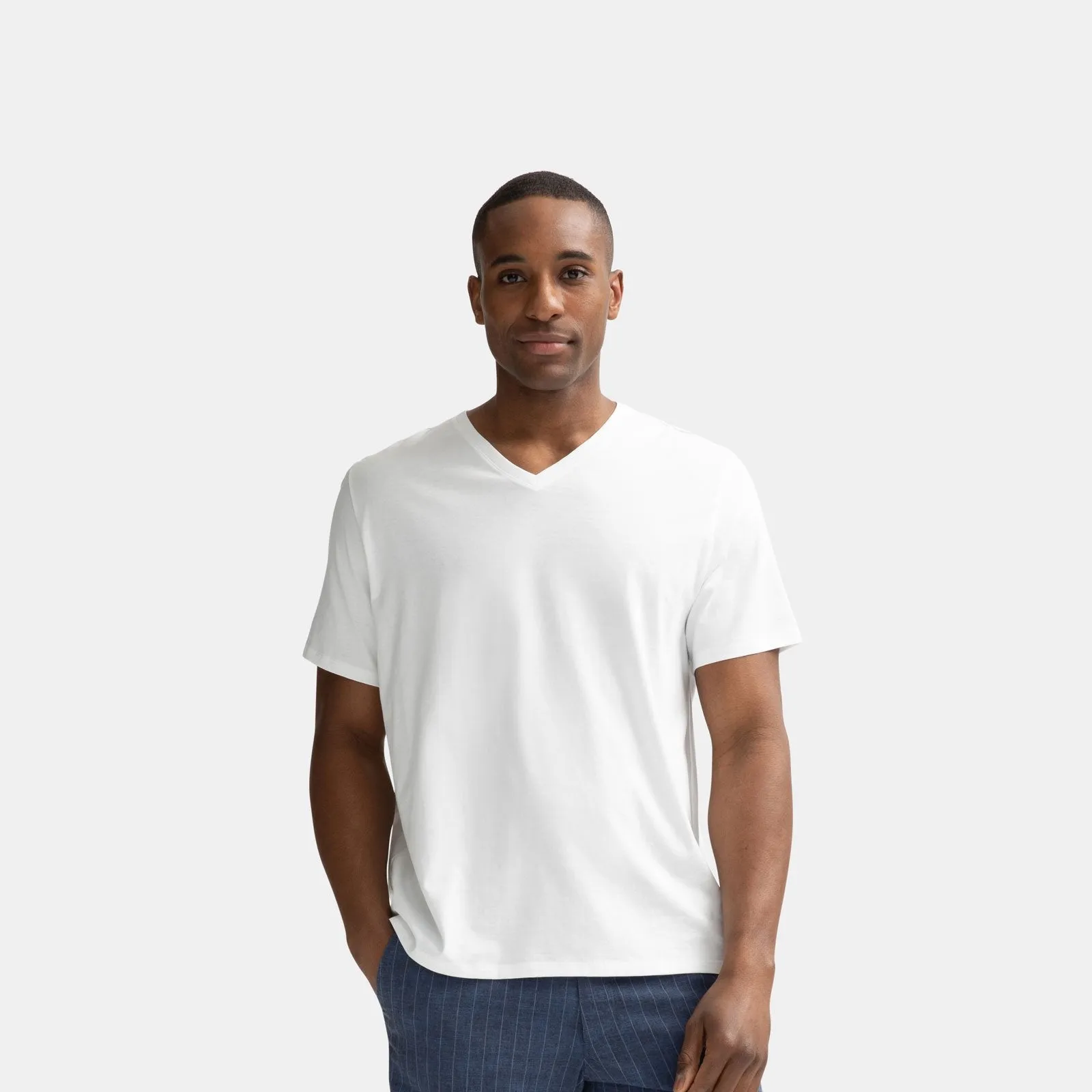 Men's Pima Cotton V-Neck T-Shirt 3-Pack