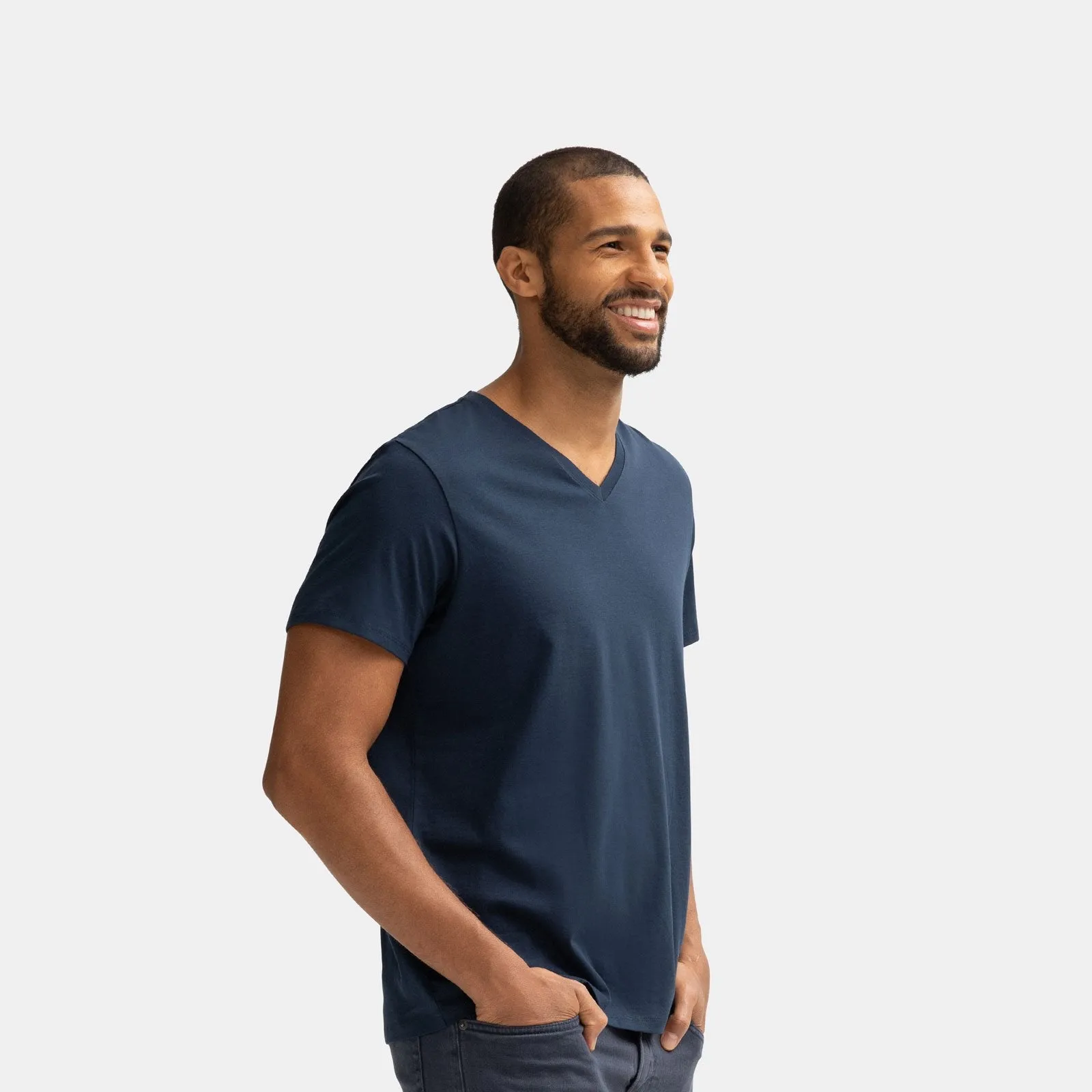 Men's Pima Cotton V-Neck T-Shirt 3-Pack