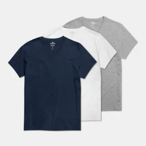 Men's Pima Cotton V-Neck T-Shirt 3-Pack