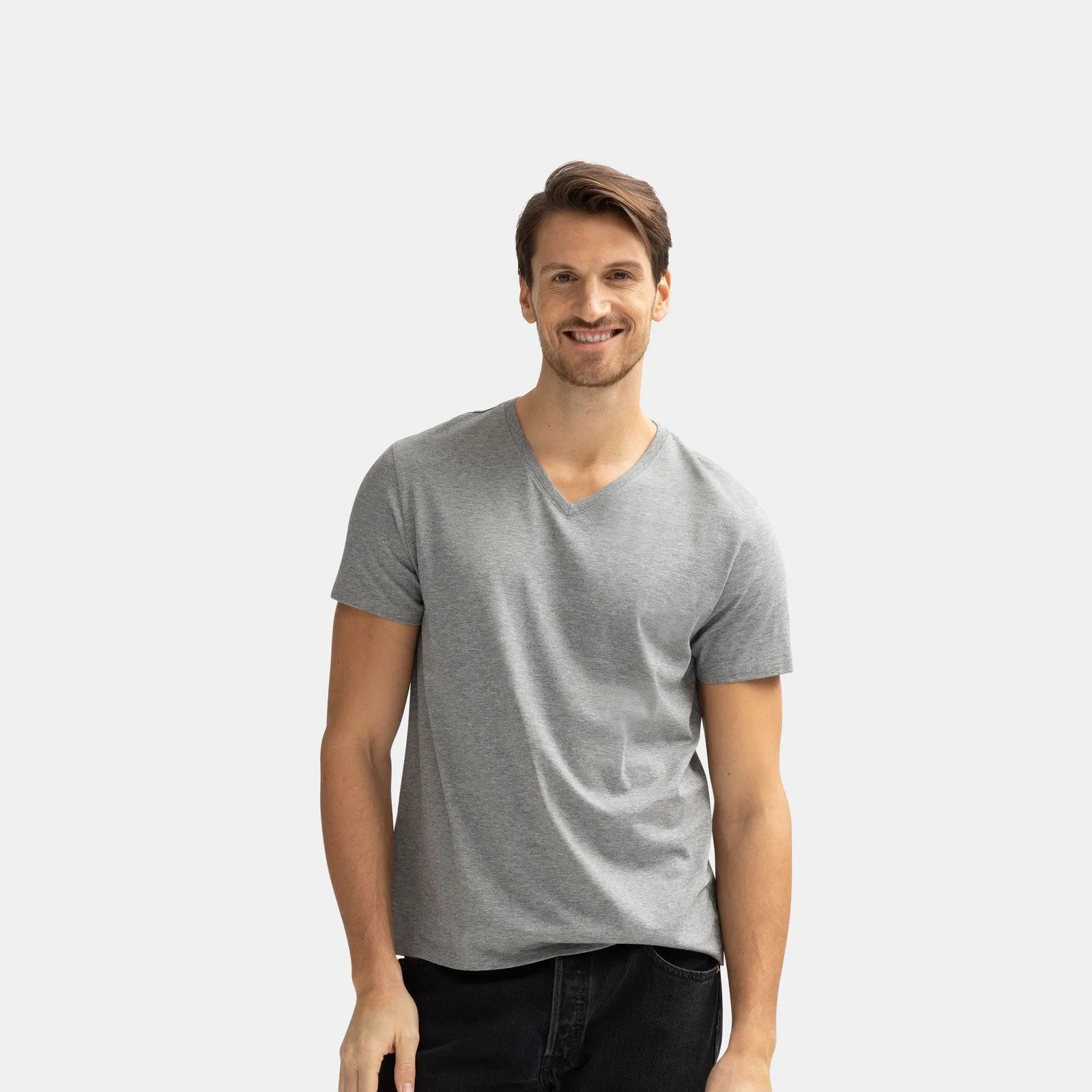 Men's Pima Cotton V-Neck T-Shirt 3-Pack