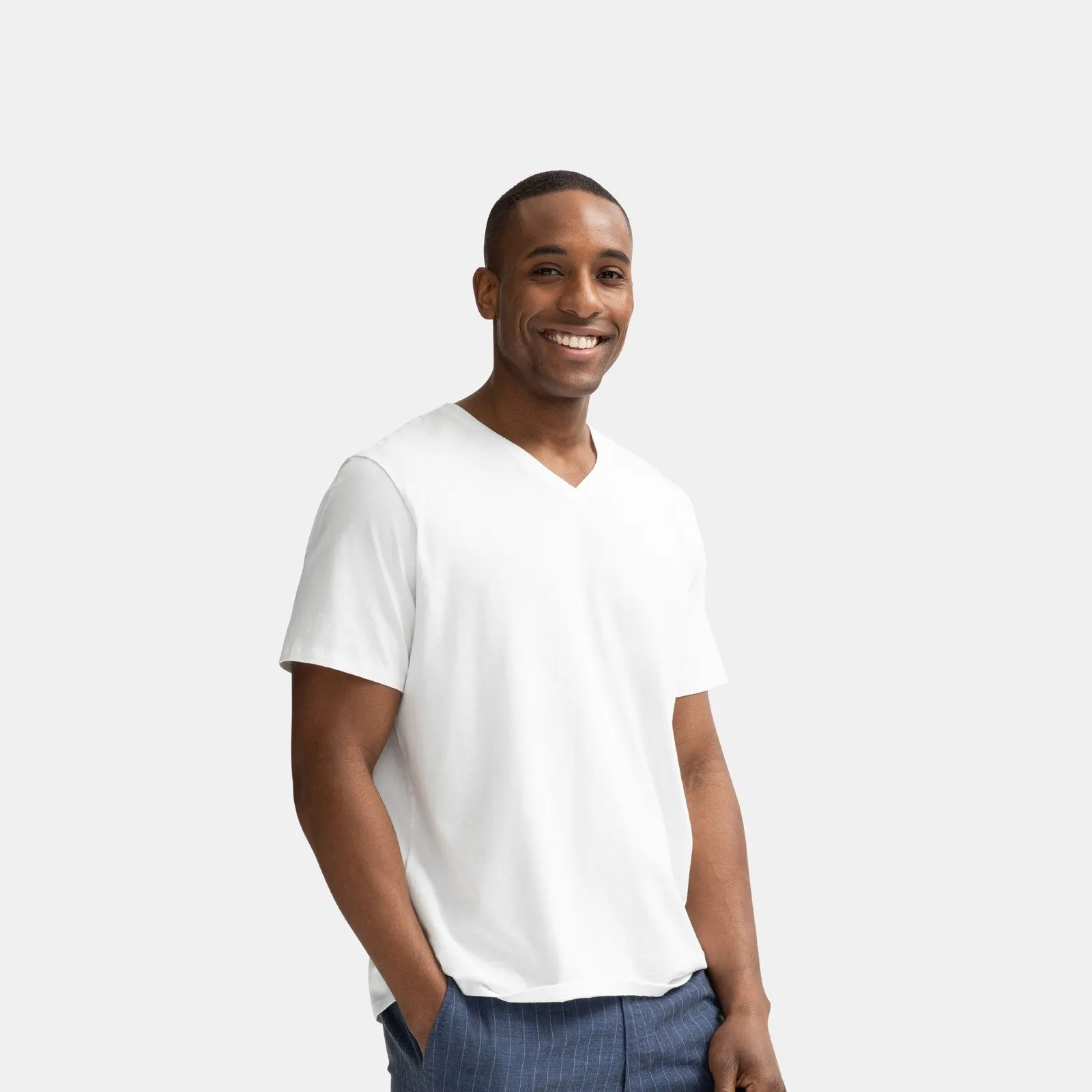 Men's Pima Cotton V-Neck T-Shirt 3-Pack