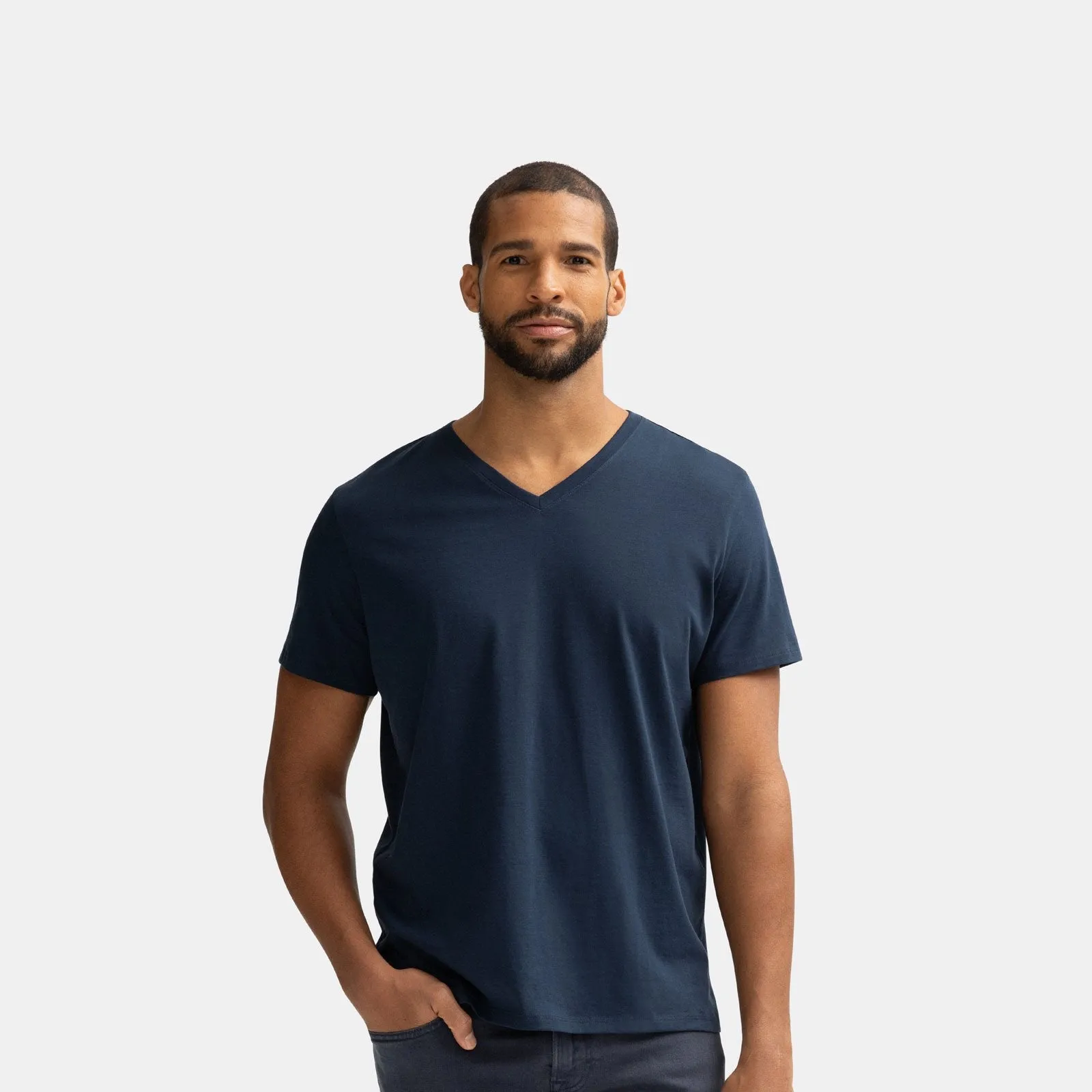 Men's Pima Cotton V-Neck T-Shirt 3-Pack