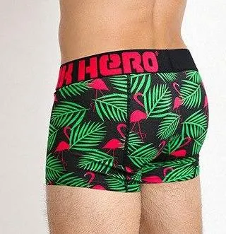 Men's Pink Hero Printed Boxer Brief