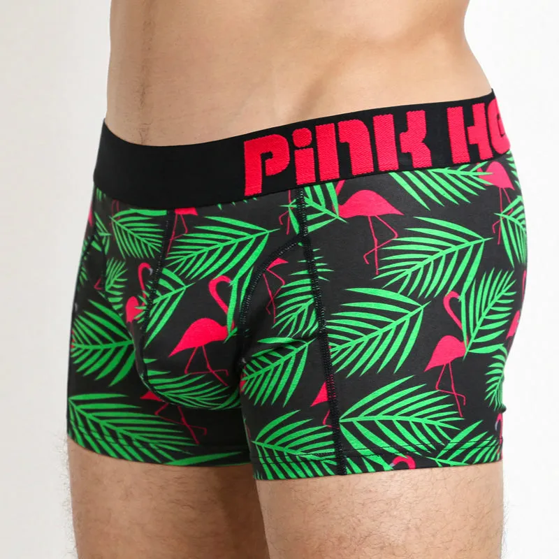 Men's Pink Hero Printed Boxer Brief