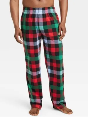 Men's Plaid Sleepwear Pant,Multi